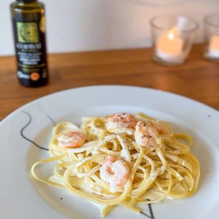 Bilde av Kremet linguine med scampi