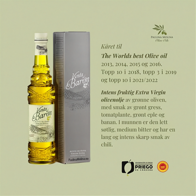Produktbilde av Venta del Baron olivenolje med beskrivelse